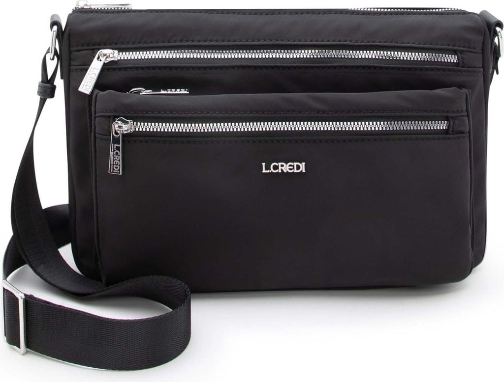 L.CREDI Umhängetasche Odeta Crossbody Bag Black schwarz