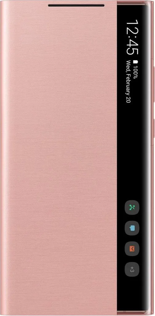 SAMSUNG EF-ZN985CA Étui Clear View Cover Bronze pour Galaxy Note20 Ultra