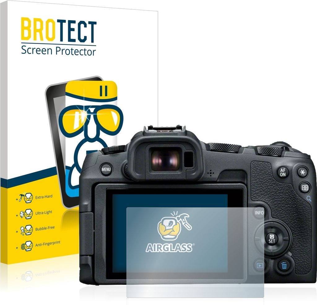 BROTECT Schutzglas für Canon EOS R8 Schutzfolie Panzer Folie Glas Display Schutz klar