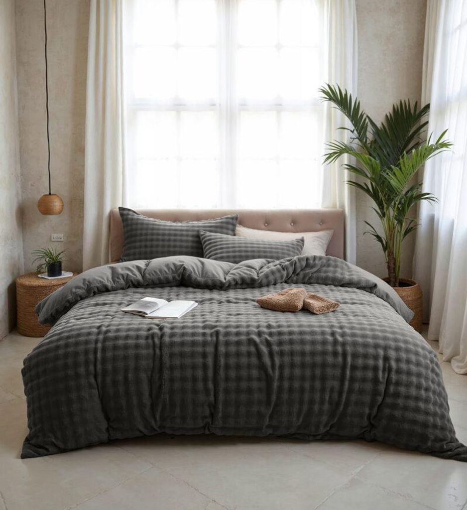 Sleeptime Pom Pom Anthrazit 240 x 220 cm Produktbild 