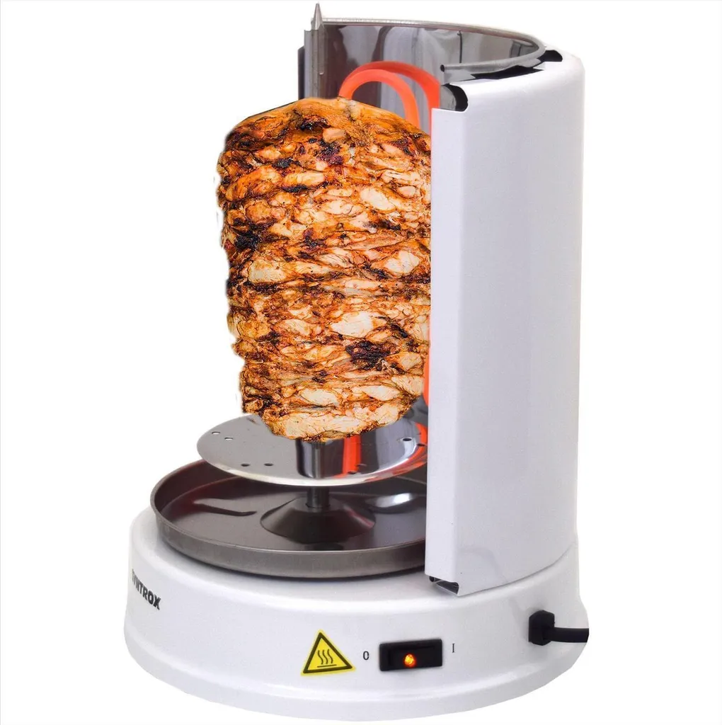 Gril à poulet rotatif avec pics à brochettes et bac à graisse - 9