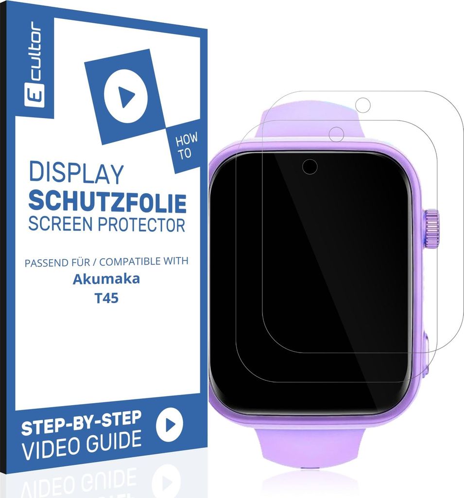 2x 3D Schutzfolie für Akumaka T45 Display Folie Flexibel Produktbild 