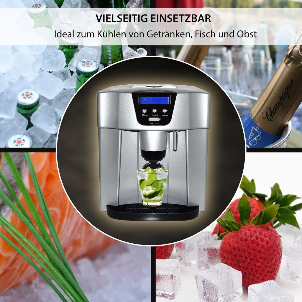 Machine à glaçons et eau glacée Gipua - Distributeur 2-en-1 Compact - 3