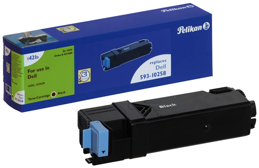 Cartouche Toner Jaune Pelikan 1446TKy pour Dell 593-BBLV - 1200 pages