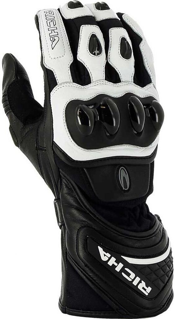 Richa Warrior Evo Handschuhe Weiß,Schwarz L Weiß,Schwarz L