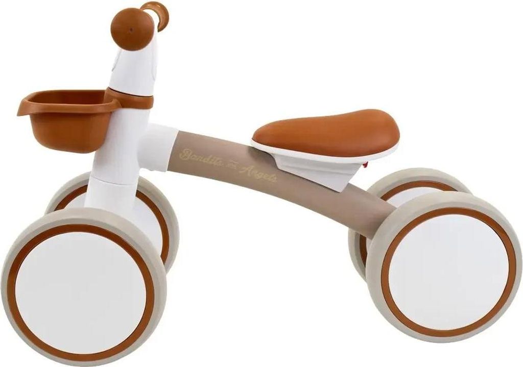 Bandits & Angels First Rider Sand Laufrad ab 1 Jahr für Jungen und Mädchen - Metall - Beige - Kompakt und sicher für drinnen und draußen