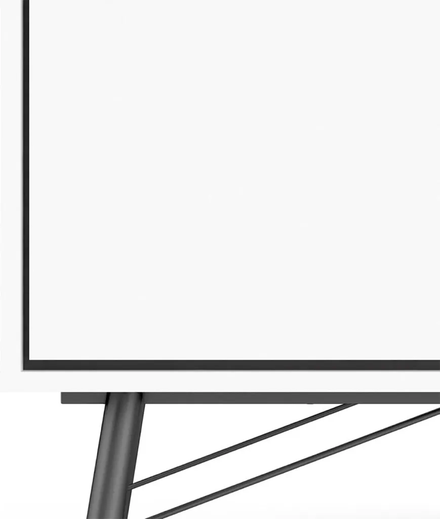 Buffet blanc mat Rye : Solution de rangement compacte 1 porte 2 tiroirs - 6