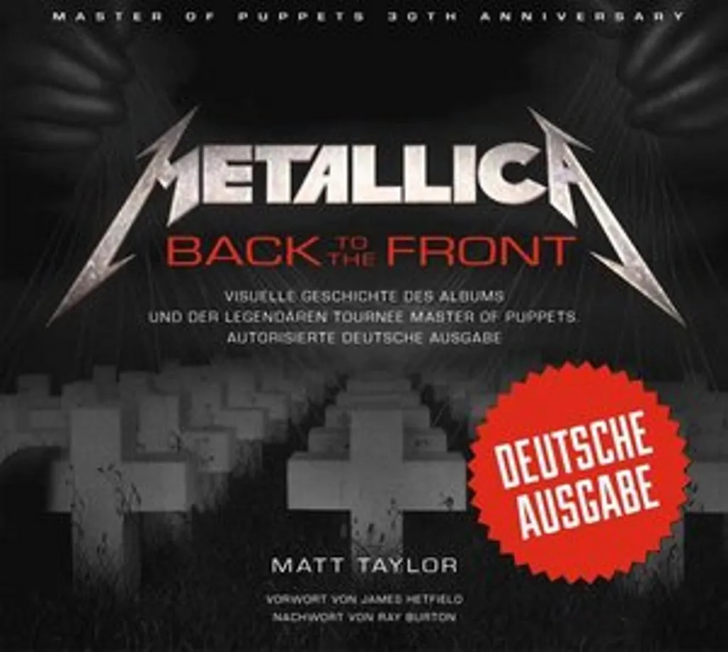 Metallica Back to the Front Livre Illustré Photos Inédites 1986-1987