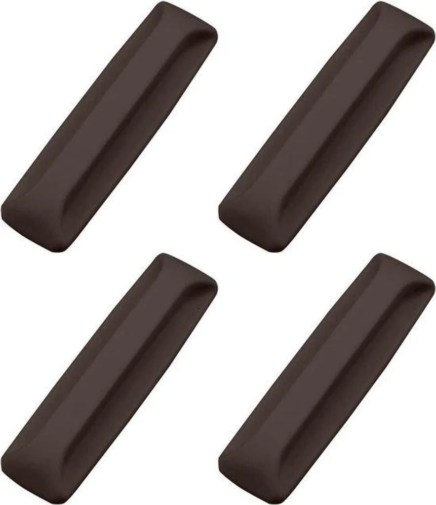 Poignée de meuble autocollante marron lot de 4 pour placard et porte