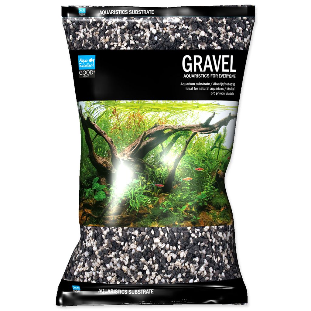 Żwirek Aqua Excellent czarno-biały 4-8 mm 8kg Zdjęcie produktu 