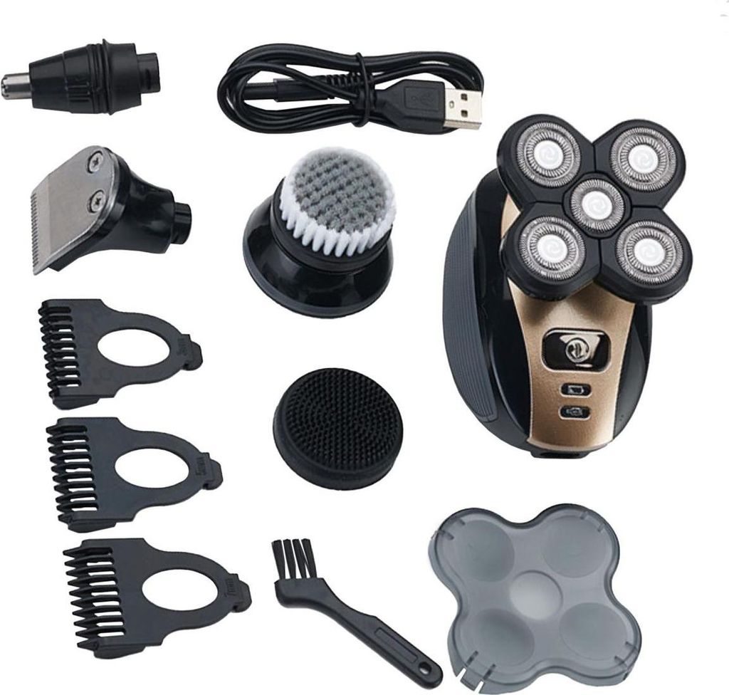 Cenocco Beauty 5 in 1 Präzisionstrimmer, Gesichtsreiniger und Pflegeset