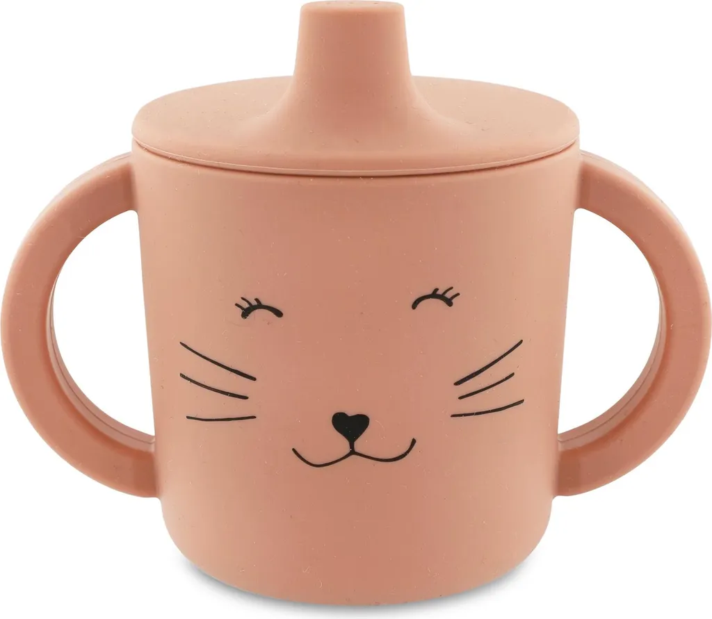 Tazza Viaggio Neonati Trixie Mrs. Cat: Silicone Anti-urto per l'Aperto