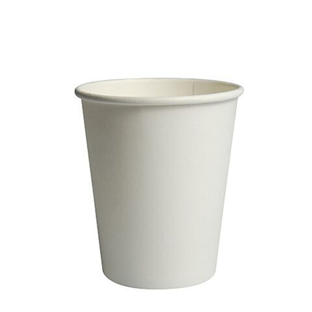 100x  Heißgetränkecher CoffeeToGo weiß 100ml 100% Reycling Produktbild 
