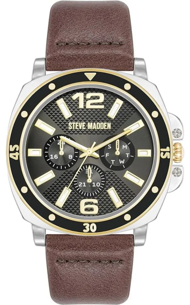 Montre SM-9117GYTT durable contre les rayures avec cadran lisible