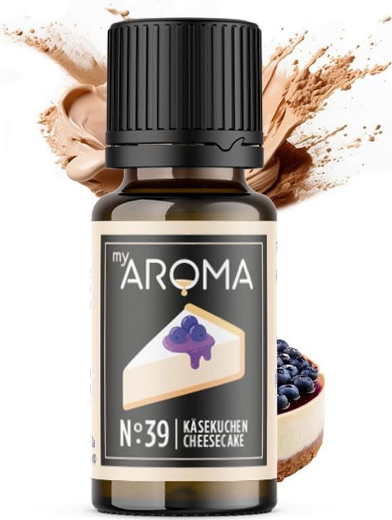 myAROMA Flavour Drops – Käsekuchen 10ml | Zuckerfrei, Vegan & Kalorienfrei