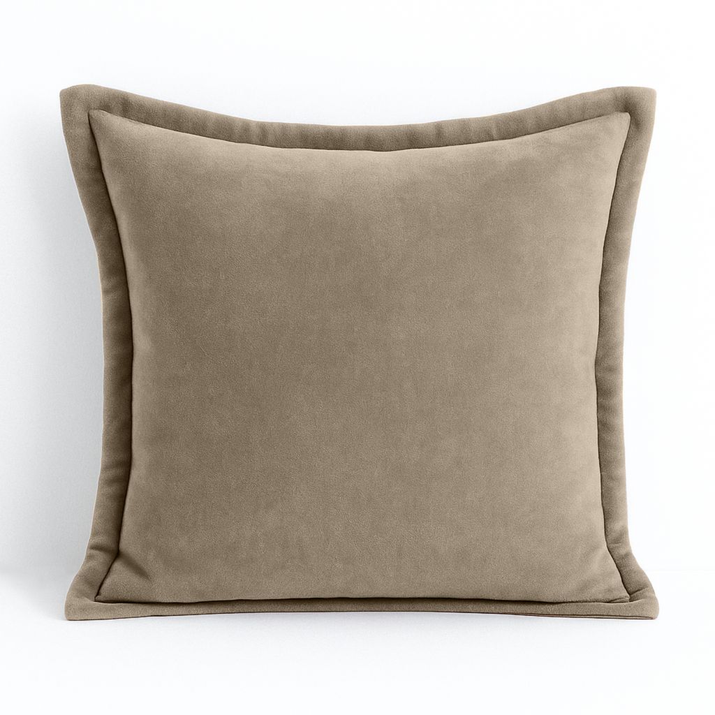 AX LIVING Kissen Beige Florinna mit Paspel Manila robust stilvoll