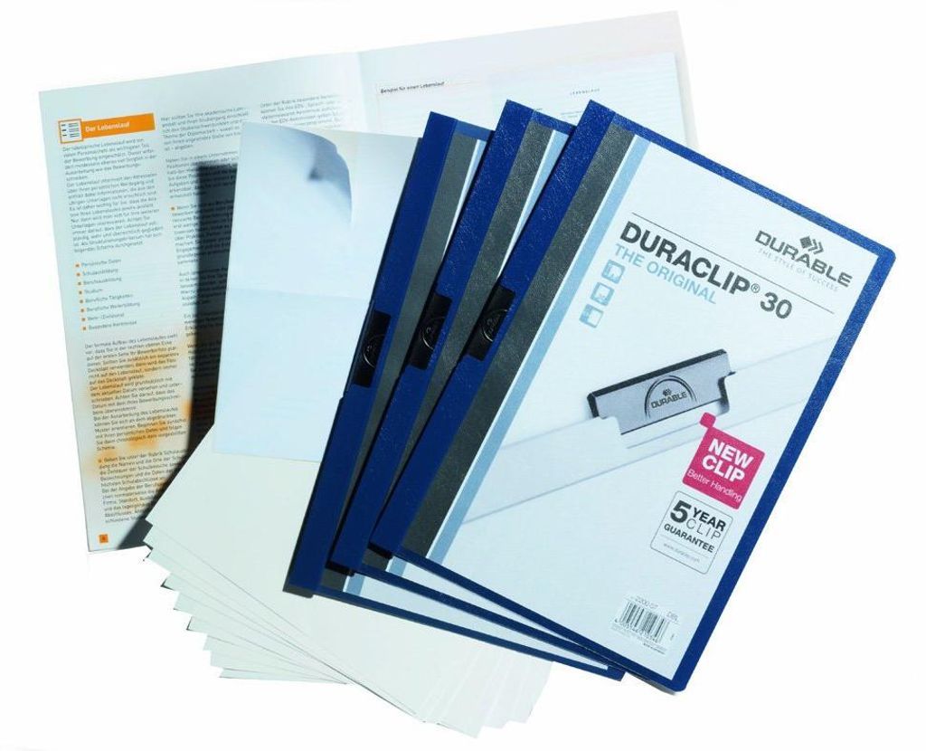 DURABLE Bewerbungsset DURACLIP® PROFI 30 A4, 258607 Produktbild 