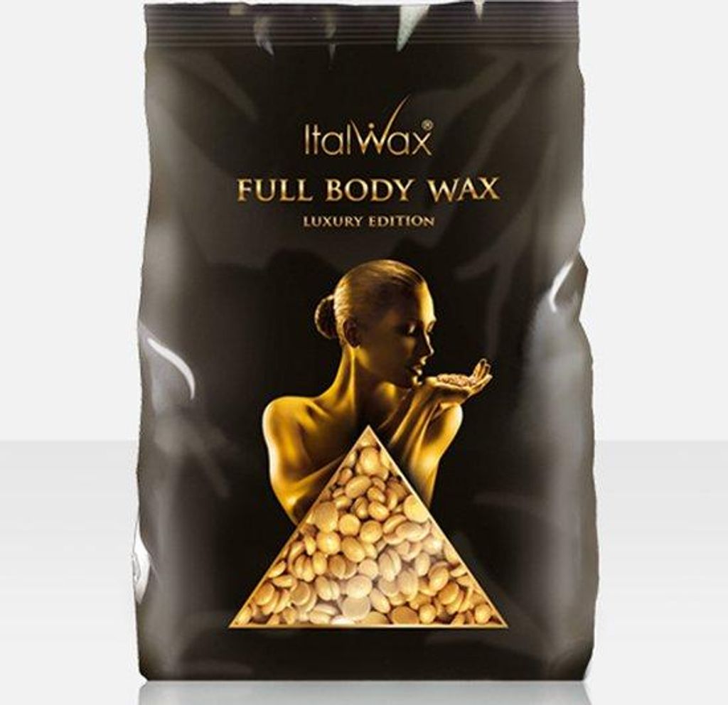 Italwax film wax bonen - hard wax voor volledige lichaamsontharing - 1 kg - Gold