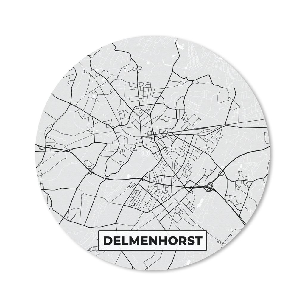 MuchoWow® Mauspad Mousepad Delmenhorst - Karte - Stadtplan Produktbild 
