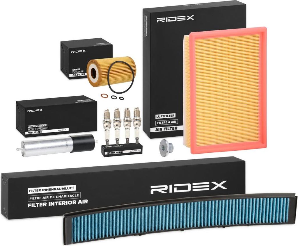 RIDEX Inspektionspaket Filterset für BMW 3 Limousine (E46) 3 Touring (E46) 3 Coupe (E46)