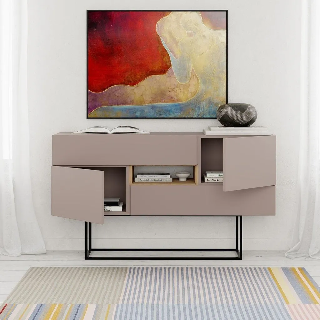 Buffet compact Titan : Rangez tout votre salon sans encombrer
