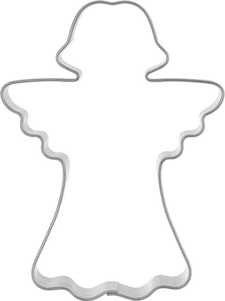 Ausstechform für Kekse, Stahl, Engel, 8 cm