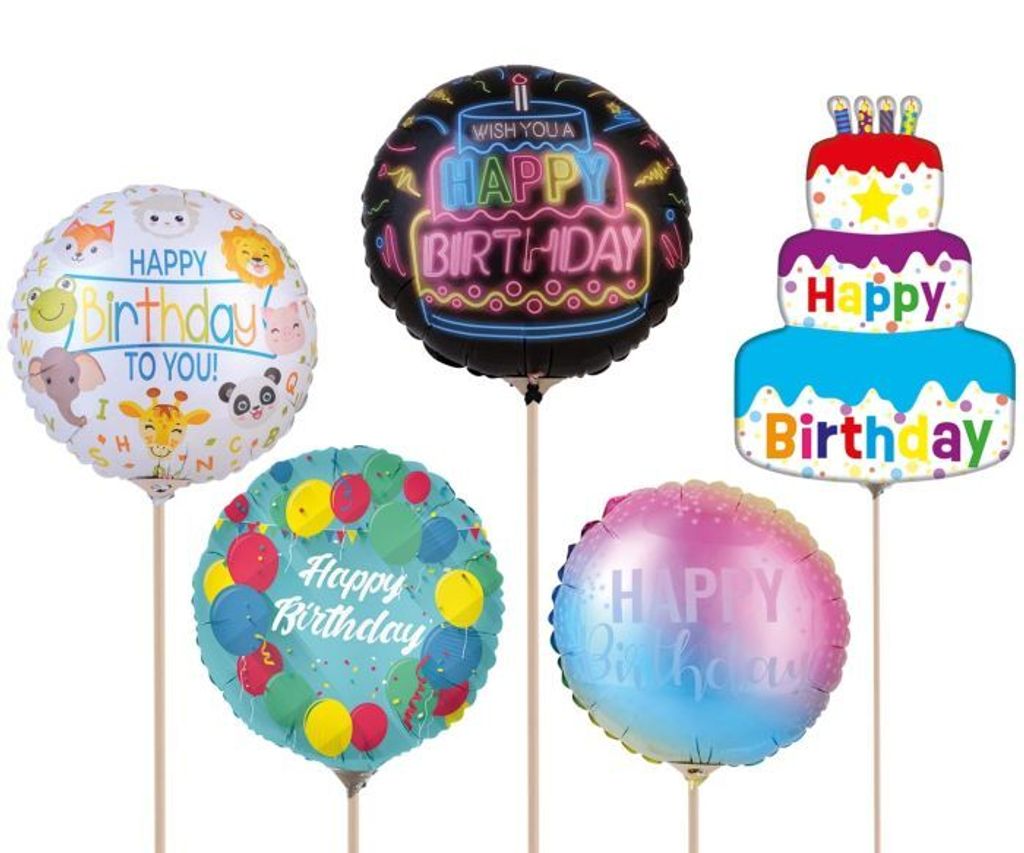 Mini-Folienballon ''Happy Birthday'' Produktbild 