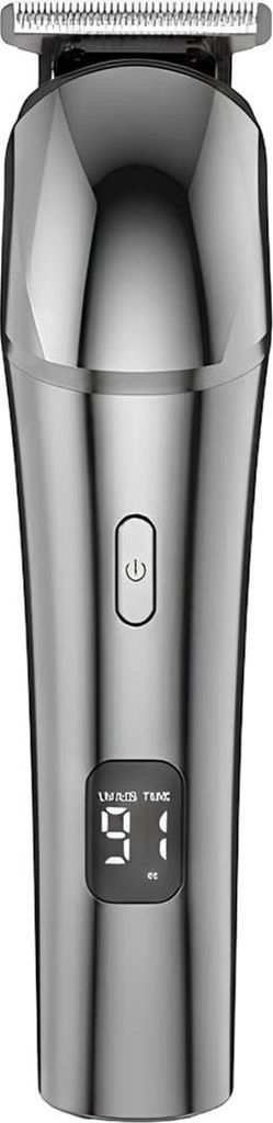 Avizar, Kabelloser Haarschneider 5W wasserdicht mit LED-Display, Silber