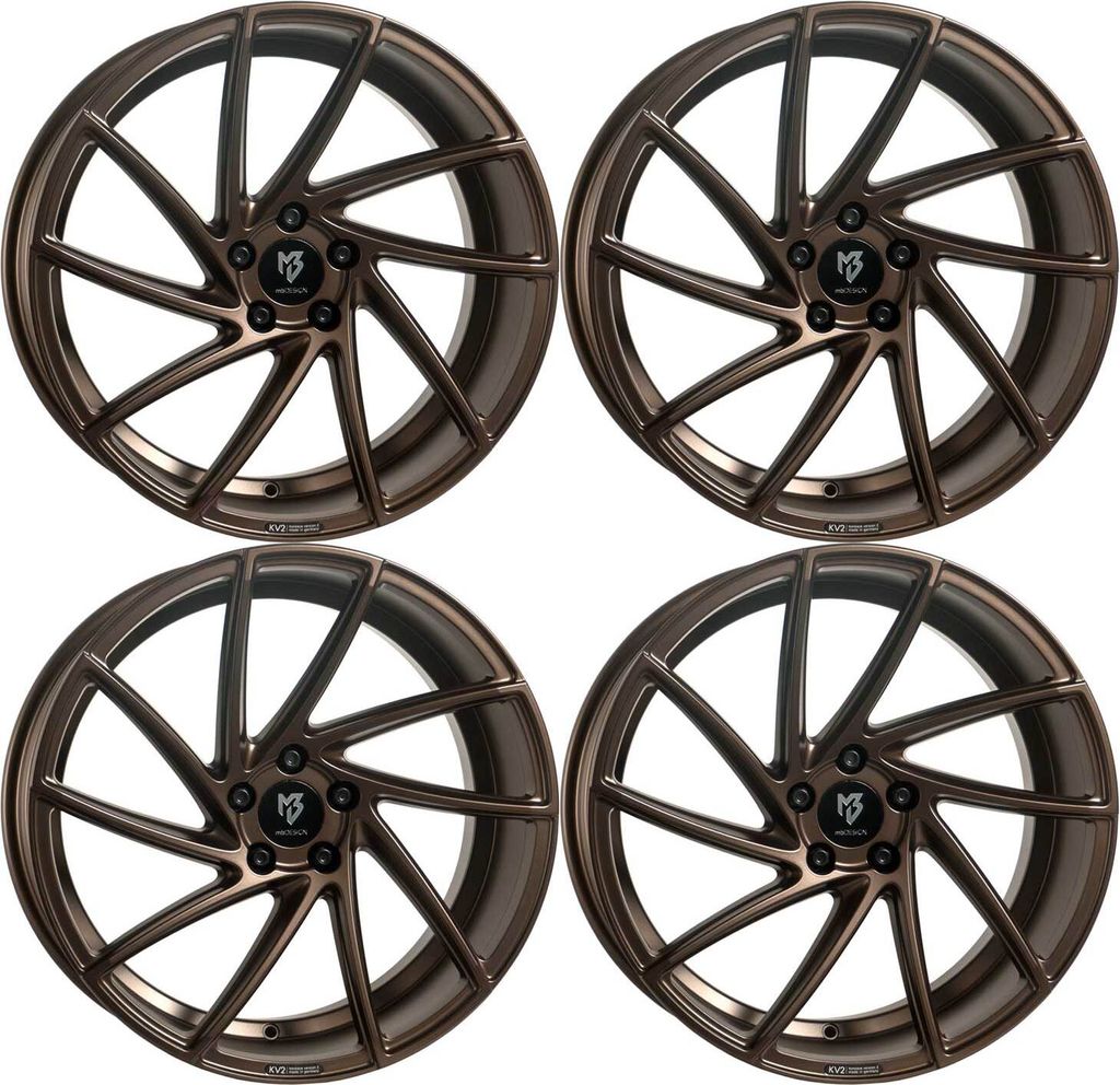 MB Design Felgen KV2 8.5Jx19 ET 33 5x112 Bronze 4-KV28519335B-BZ1 kompatibel mit Seat Alhambra Ateca Cupra Ateca Cupra Formentor Exeo