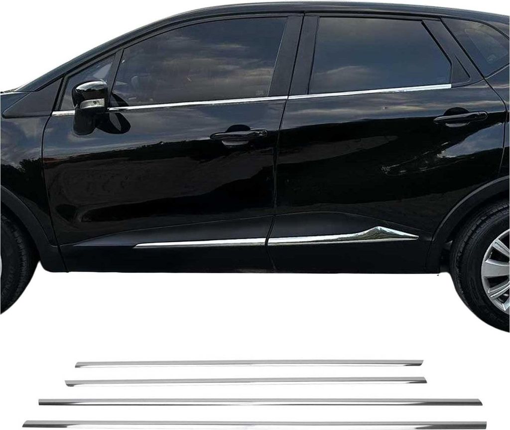 Listwy okienne do Renault Captur 2013-2025 stal nierdzewna Zdjęcie produktu 