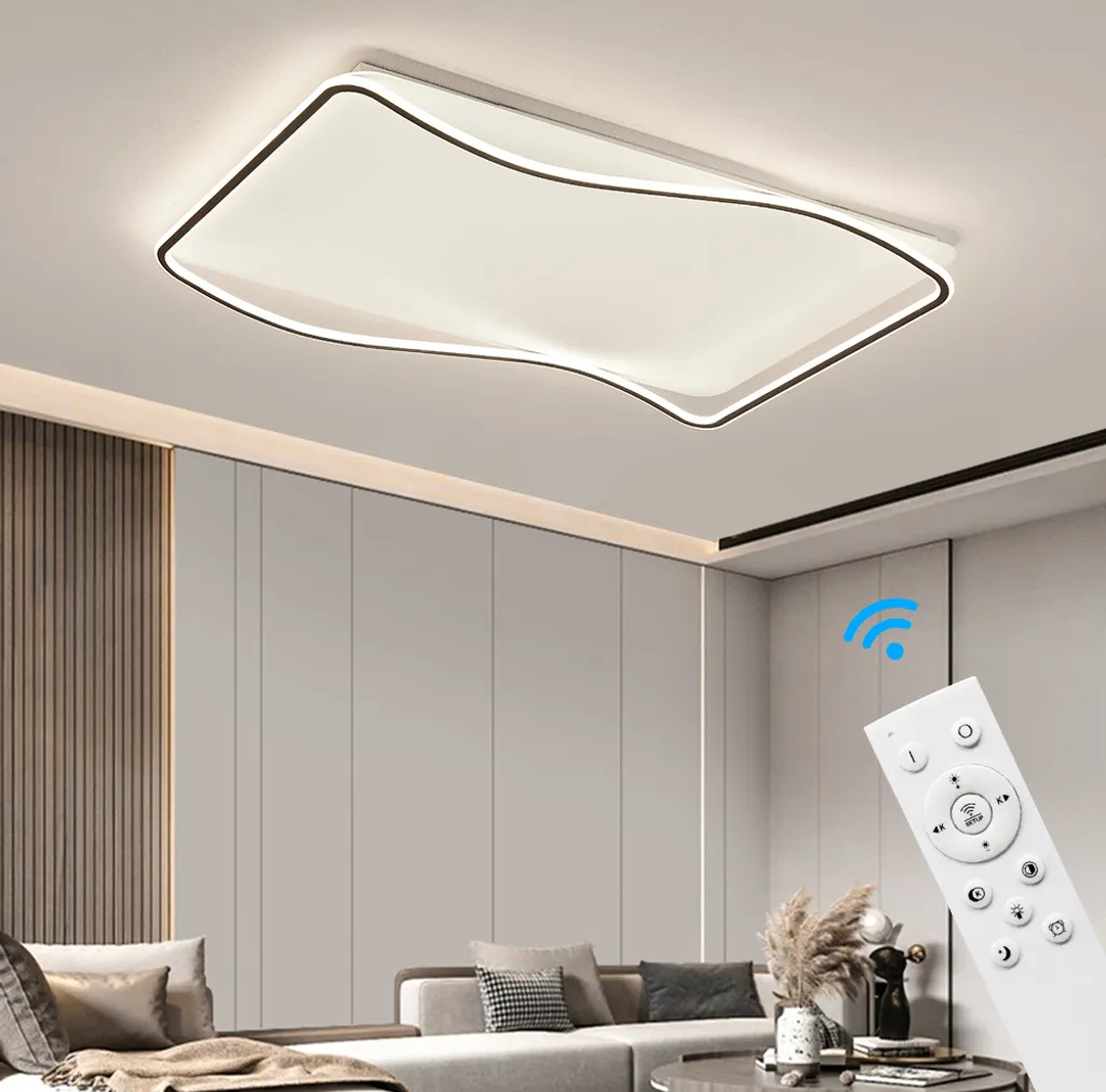 Plafonnier LED SX626-900x600 avec télécommande et intensité variable - 3