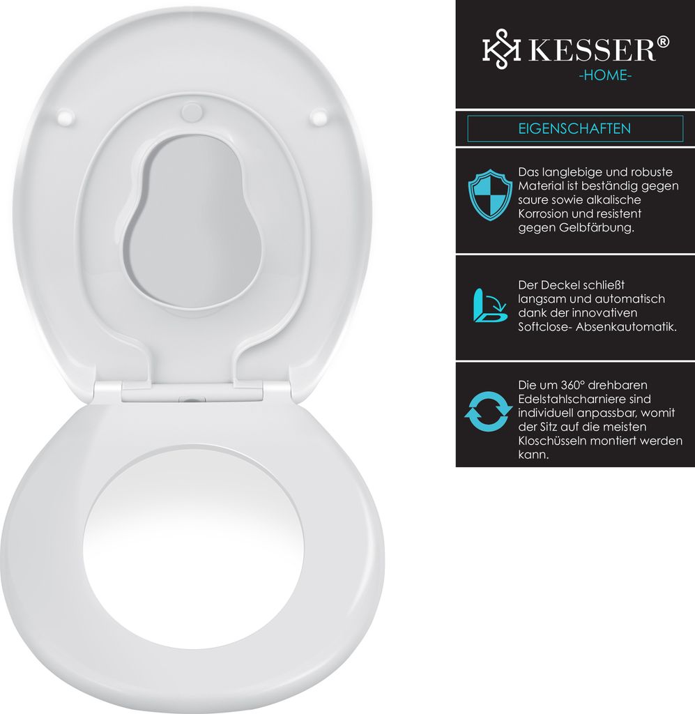 KESSER® WC Sitz mit Absenkautomatik Toilettendeckel Produktbild 2