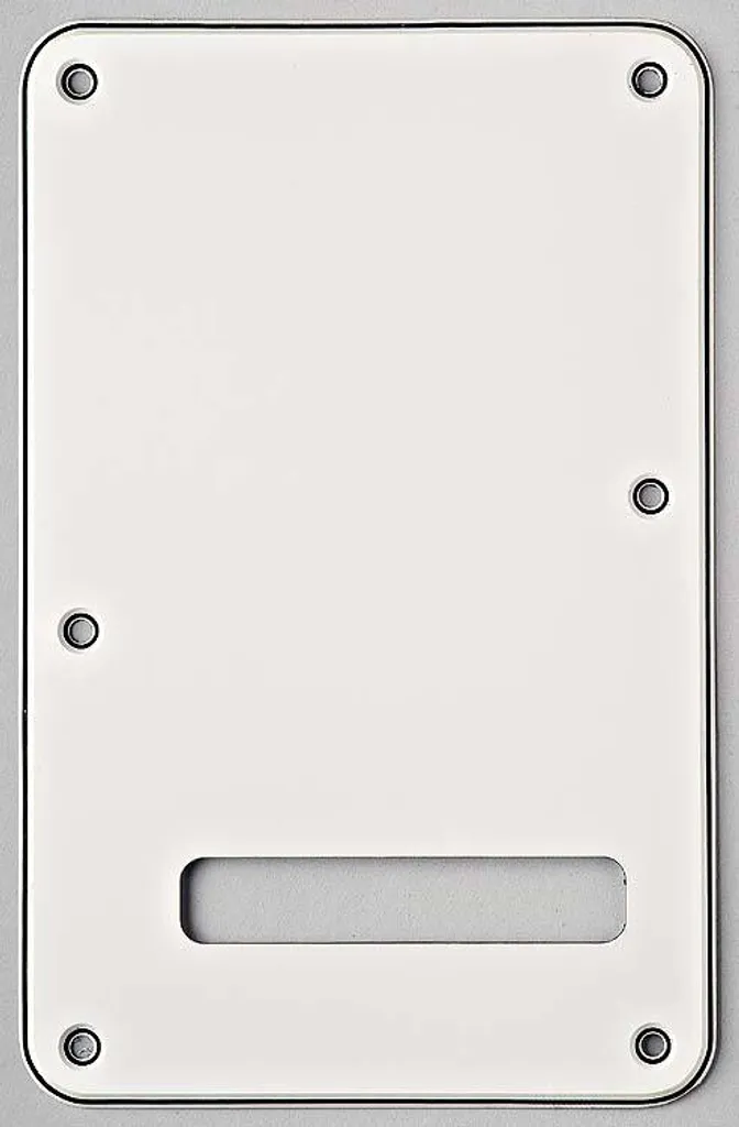 Plaque Arrière pour Fender Stratocaster - Pièce Remplacement Blanche
