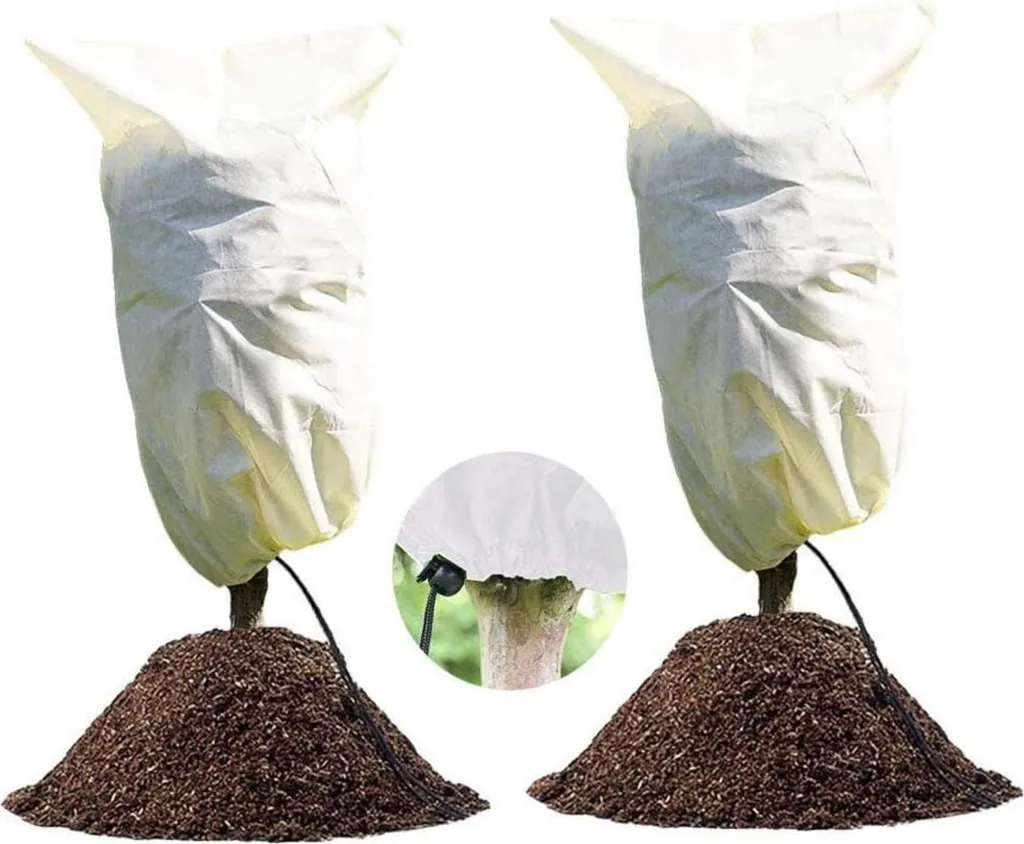 Housse d'hivernage plantes 100x80 cm, lot de 2 sacs anti-gel robustes