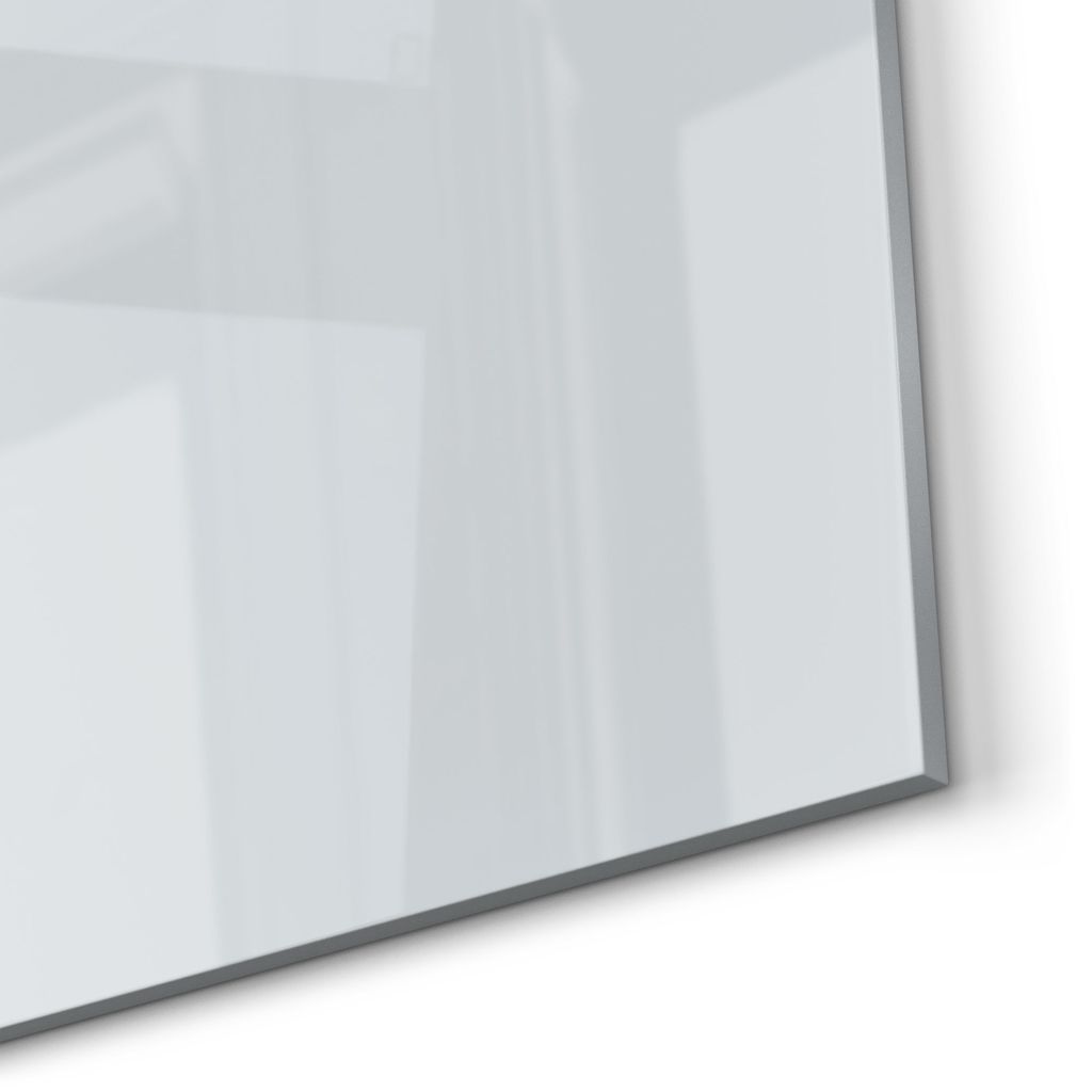 DEQORI Küchenrückwand Glas 80x40 cm 'Hellgrau' Spritzschutz Produktbild 5