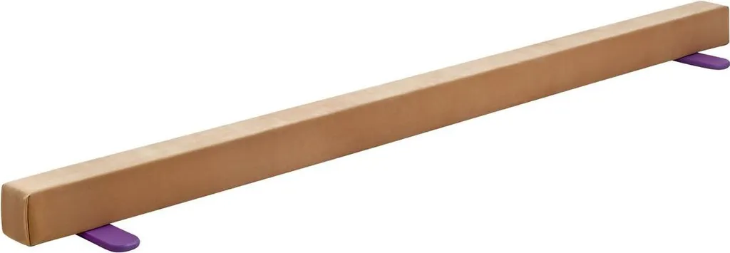 Poutre de gymnastique stable 240 cm avec tapis bois antidérapant