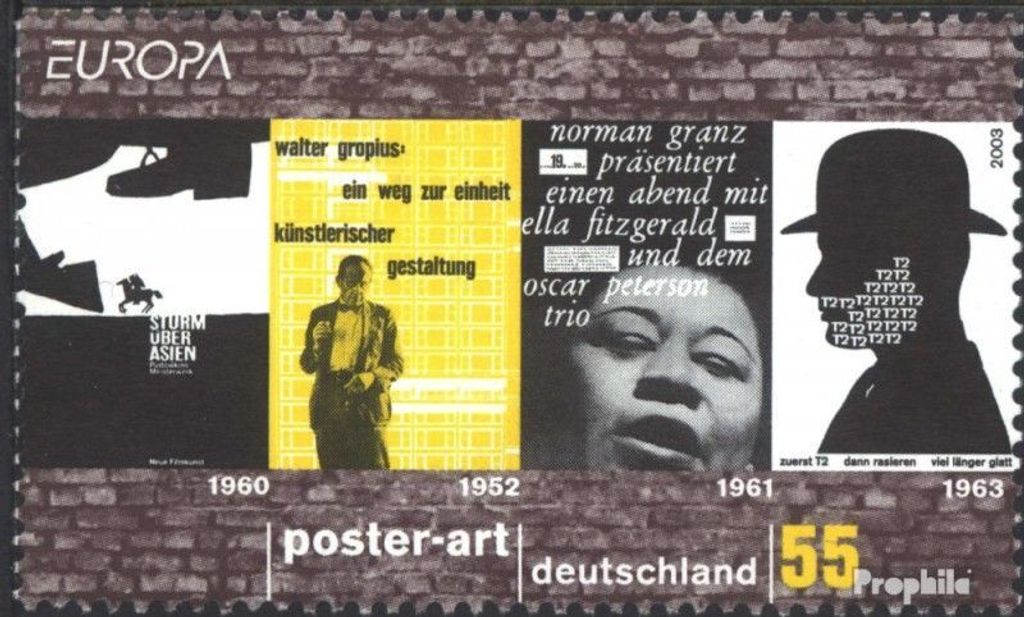 Briefmarken BRD (BR.Deutschland) 2003 Mi 2336 (kompl.Ausg.) postfrisch Plakatkunst