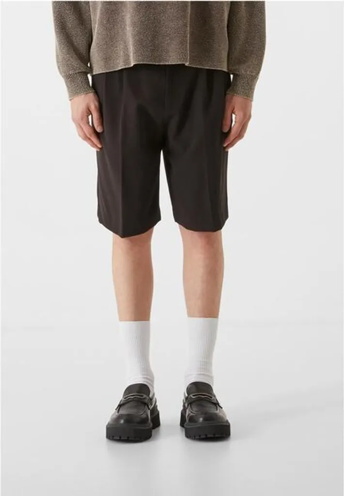 Urban Classics Lost Youth Double Pleated Dressed Shorts Noir Taille 30
