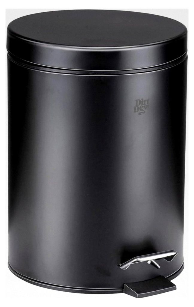 Tretmülleimer 5L – Mülleimer für Küche, Badezimmer und Büro – Abfalleimer aus Edelstahl – Herausnehmbarer Inneneimer – Ø20,5 x 28 CM ...