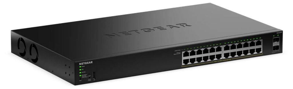 NETGEAR S350 Series 24-Port Gigabit Ethernet PoE+ Smart Managed Essentials Switch with 2 Dedicated SFP Ports