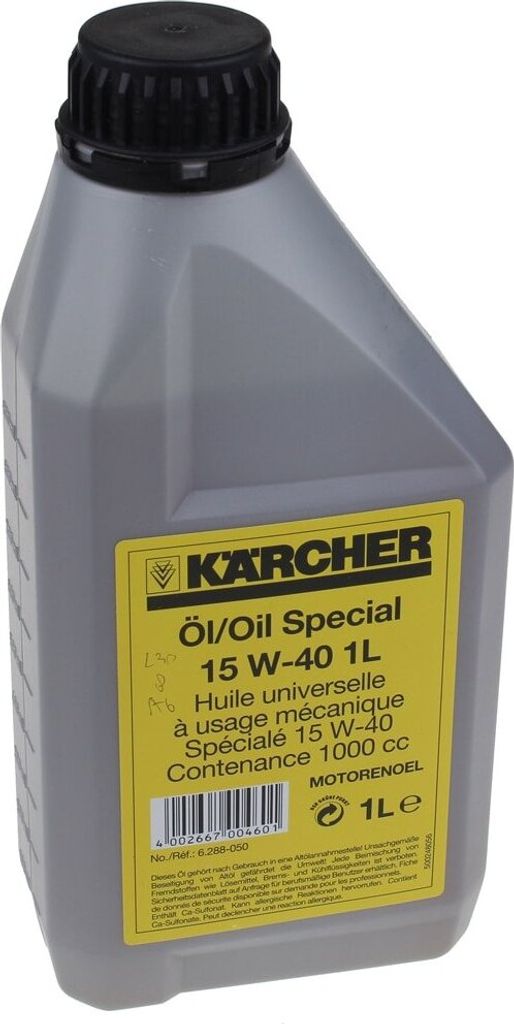 Original Karcher 15W-40 Öl 1L für Karcher K HD HDS Hochdruckreiniger (6.288-050.0)