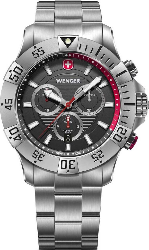 Wenger 01.0643.123 Herrenuhr Seaforce Chronograph 43mm 20ATM