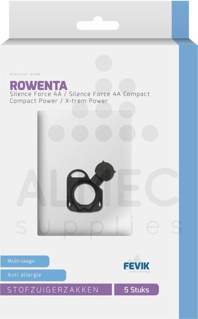 SQOON Staubsaugerbeutel 4 Stück Geeignet für Rowenta Silence Force/X-Trem, Ersatz für Modell ZR200520, Hochwertige Filterbeutel, Langlebig & Pas...