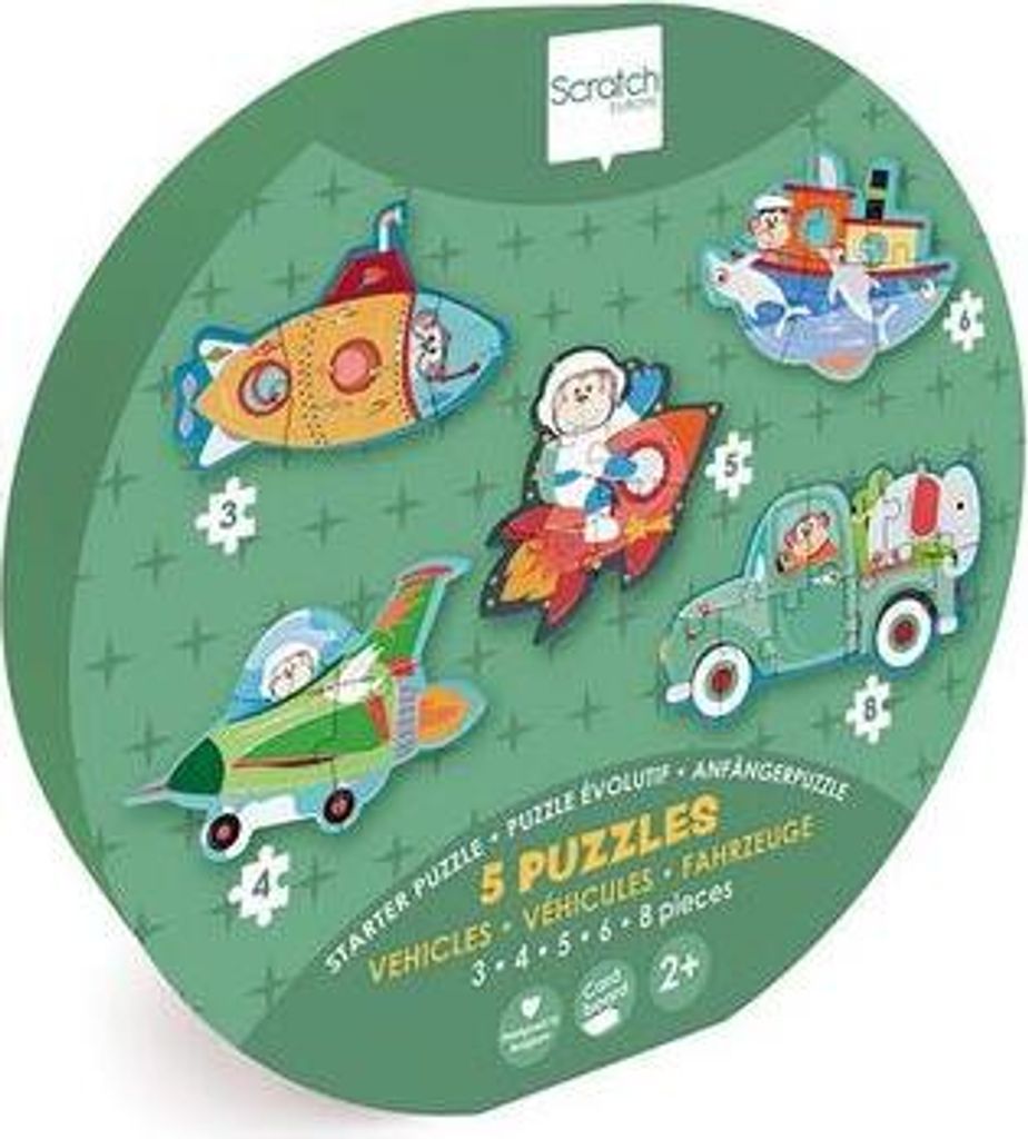SCRATCH-Einsteigerpuzzle – Fahrzeuge