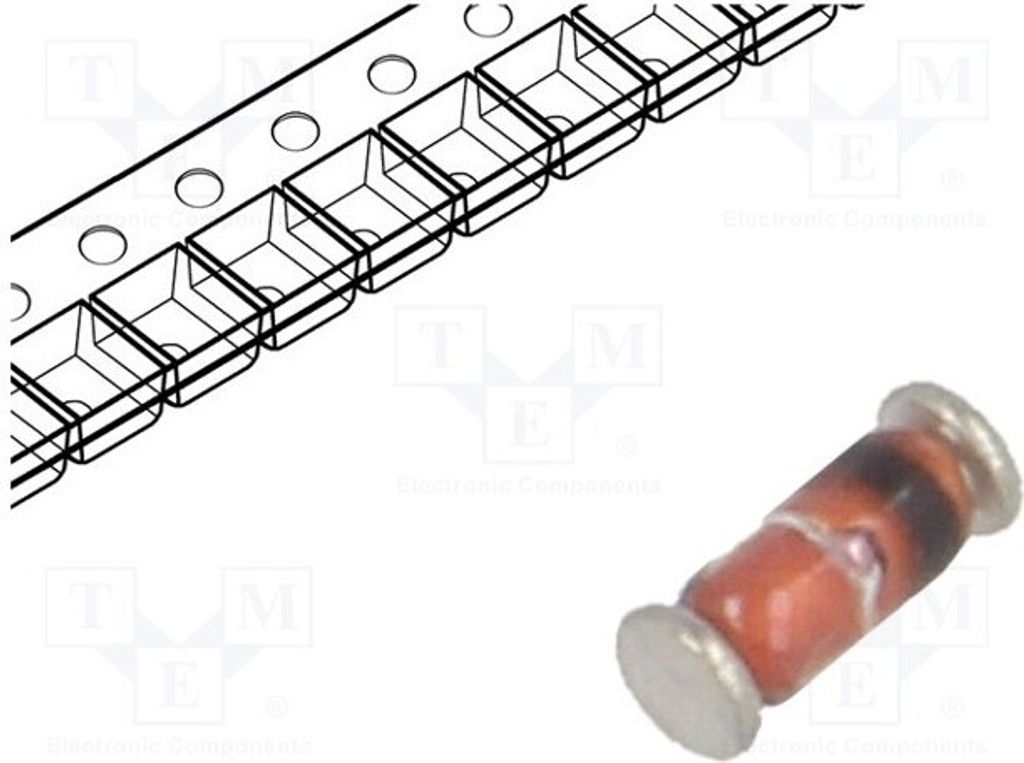 25x Diode: Schaltdiode 4ns 0,2A 100V SMD Verpackung: Rolle,B LL4148 Universaldiode