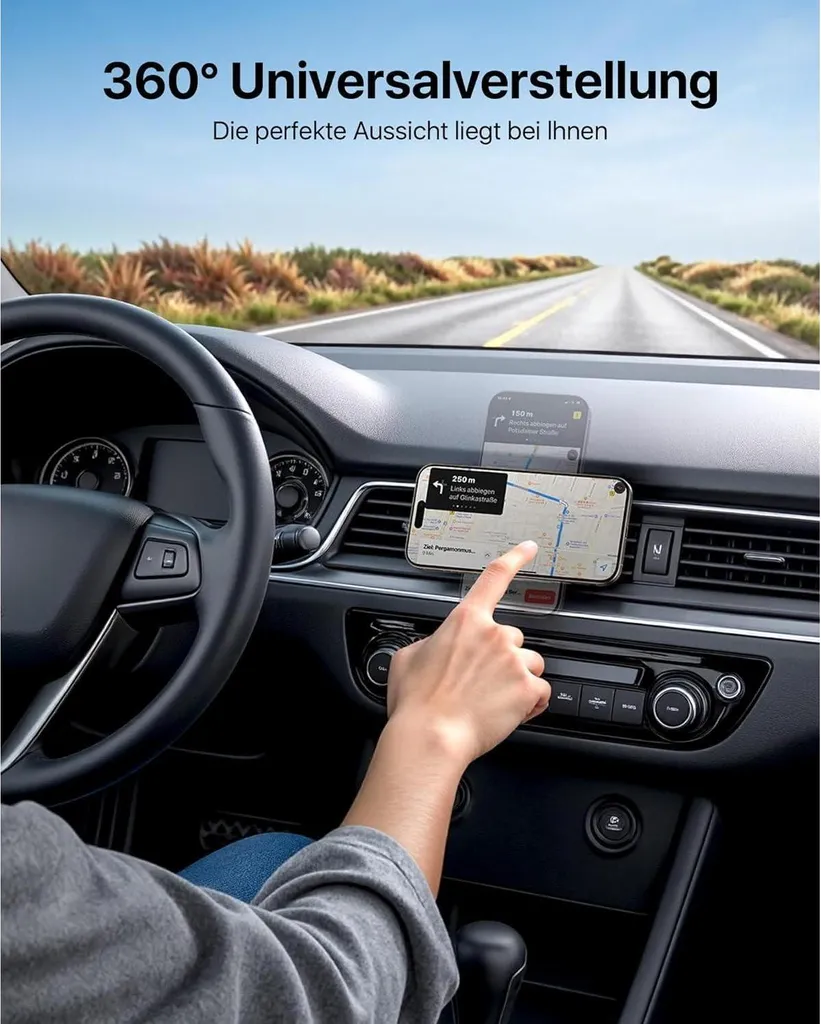 Support Magnétique Voiture Puissant Compatible Magsafe iPhone et Android - 7