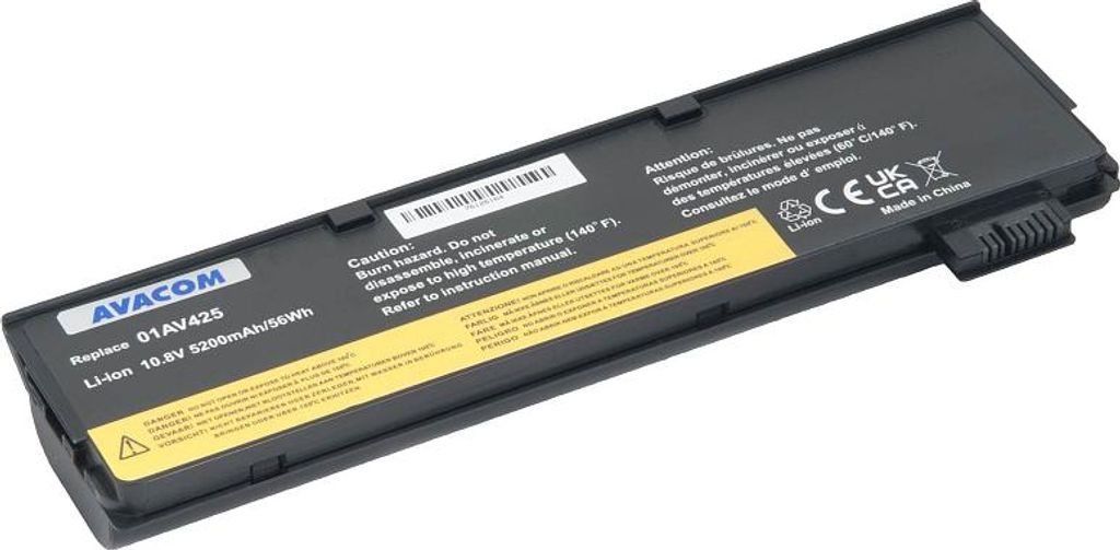 Baterie AVACOM pro Lenovo Thinkpad T470, T480, T570, T580 Li-Ion 10,8V 5200mAh