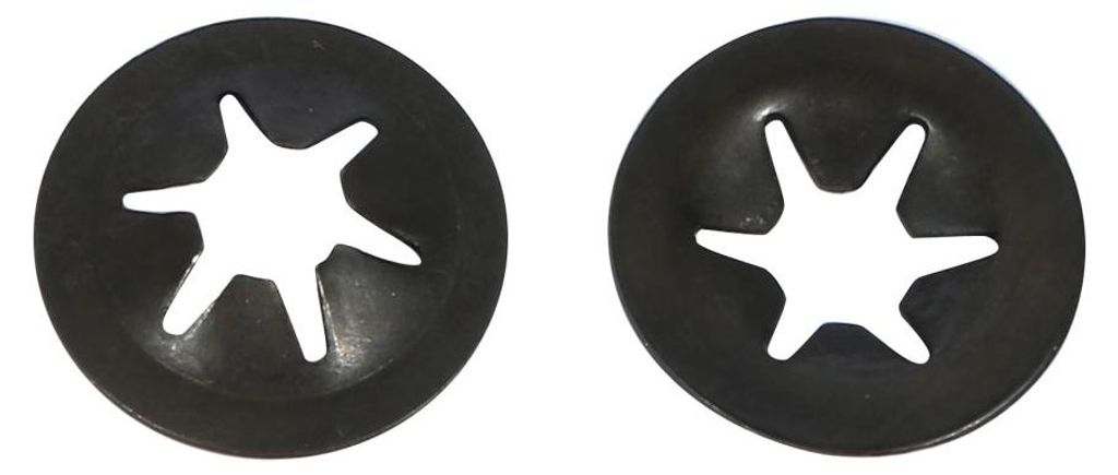 100 Stš¹ck Sternschloss Sicherungsscheiben 4mm x 12mm mit Innenzahn Ersatz