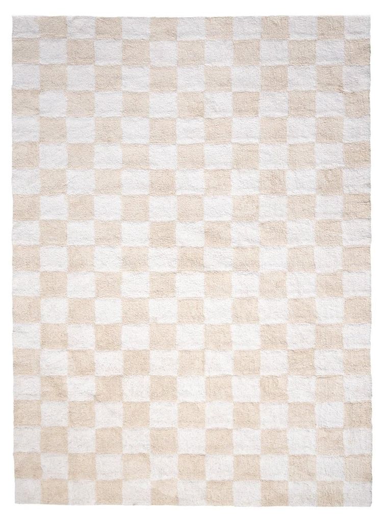 Retro-Teppich - Gambit, Creme/Weiß Produktbild 