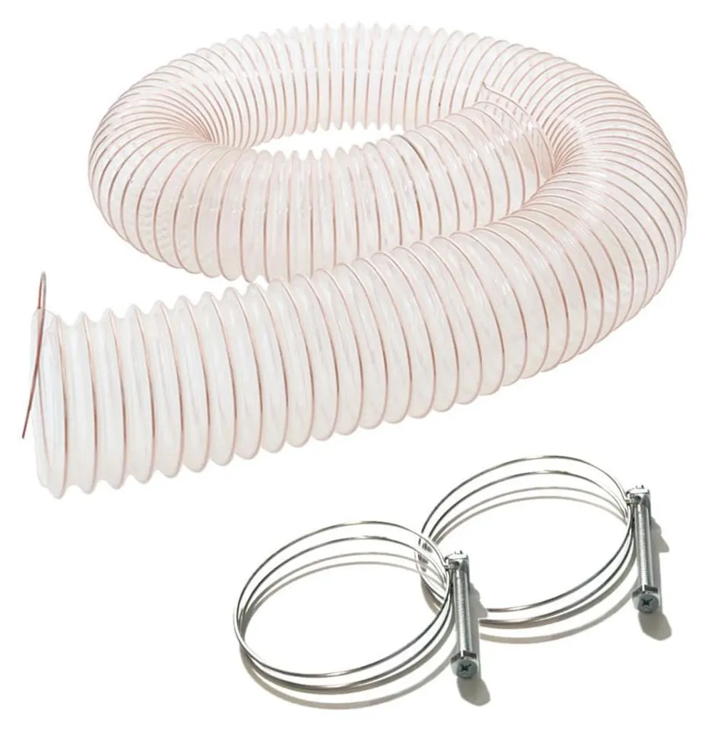 Tuyau 10m aspiration bois 80mm pour aspirateur d'atelier et ponceuse